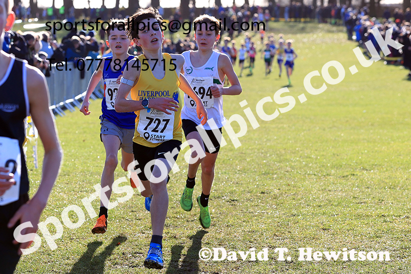 Boys under-13s 2025 Northern Cross Country Champs, Tatton Park, Knutsford, Cheshire. Photo: David T. Hewitson/Sports for All Pics